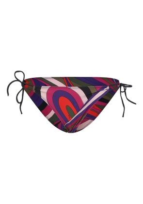 PUCCI abstract-print tie-side bikini bottoms - Red
