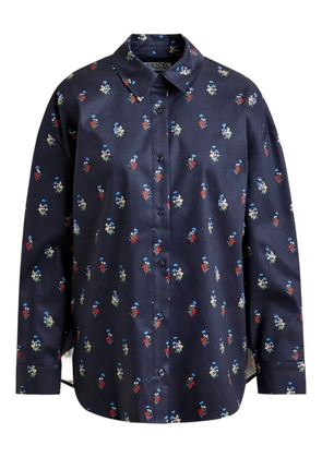 Essentiel Antwerp floral-print beaded shirt - Blue