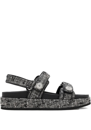 Tory Burch embellished platform sandals - Black