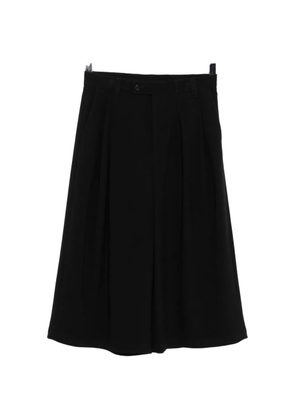 SONGZIO asymmetric fold cropped trousers - Black