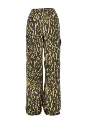 GANNI leopard-print trousers - Brown