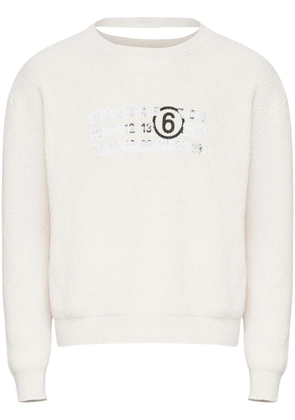 MM6 Maison Margiela crew-neck sweatshirt - White