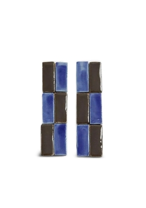 Andres Gallardo Tile earrings - Blue