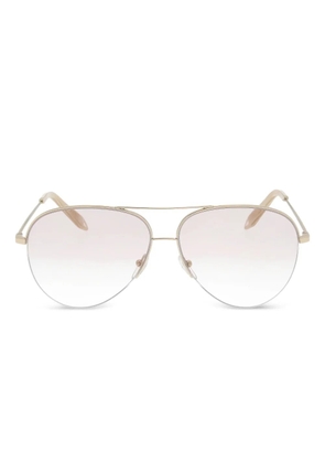 Victoria Beckham Eyewear double-bridge sunglasses - Gold