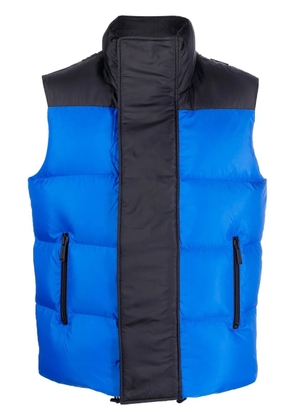 DSQUARED2 logo-print duck-feather gilet - Blue