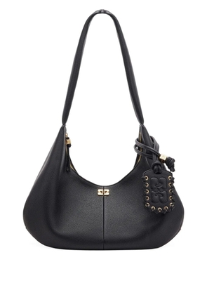 GANNI medium Hobo tote bag - Black