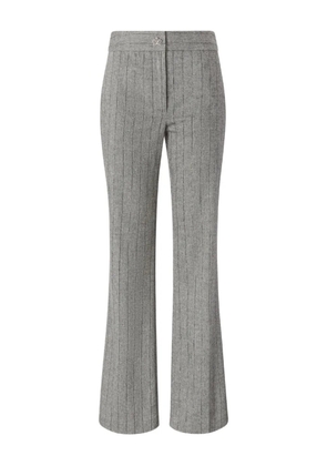 Genny stripe-pattern trousers - Grey