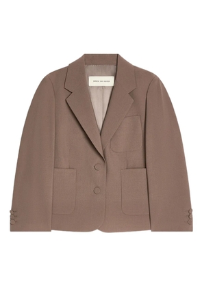 DRIES VAN NOTEN patch-pocket blazer - Brown