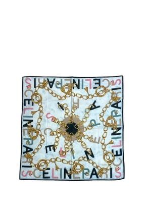 Celine Pre-Owned 2000-2025 Printed Cotton Scarf scarves - Multicolour