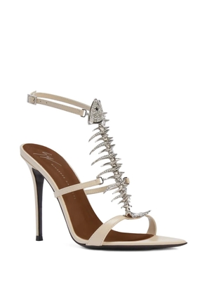 Giuseppe Zanotti Slim 2.0 fishbone-motif sandals - Neutrals