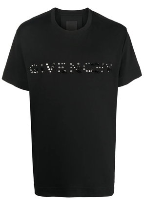 Givenchy stud-embellished logo cotton T-shirt - Black