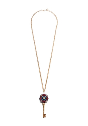 CHANEL Pre-Owned 2017 Camellia Key necklace - Gold