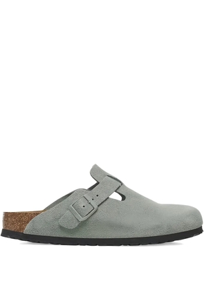 Birkenstock Boston BS Suede 'Pure Sage' mules - Grey