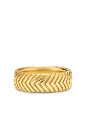 David Yurman 18kt yellow gold chevron ring