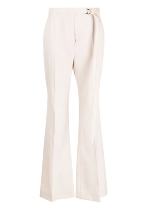 FENDI high-waisted wool flared trousers - Neutrals