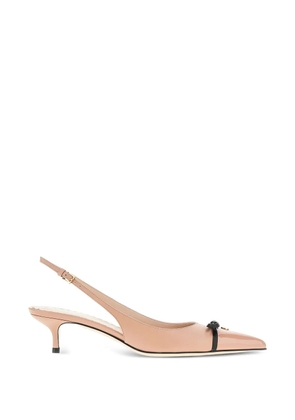 Valentino Garavani bow slingback pumps - Neutrals