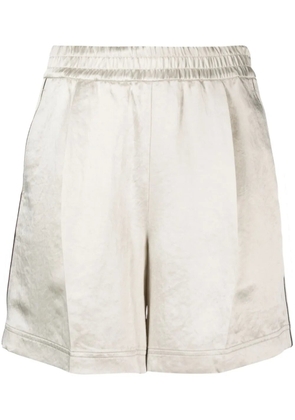 Helmut Lang satin-finish cotton shorts - Neutrals