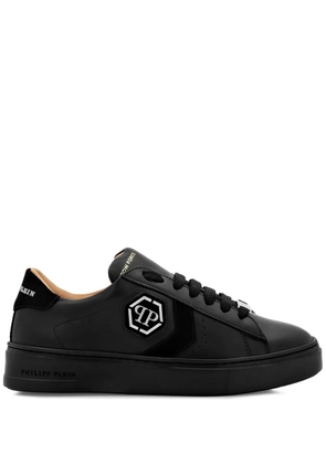 Philipp Plein Arrow Force leather sneakers - Black