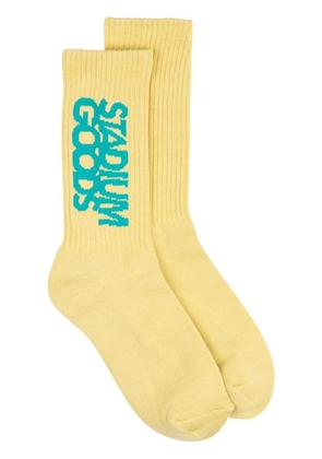 STADIUM GOODS® ribbed logo 'Desert' socks - Yellow