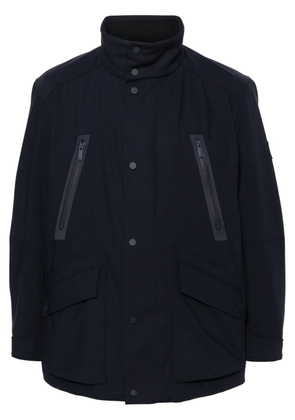 BOSS logo-patch padded jacket - Blue