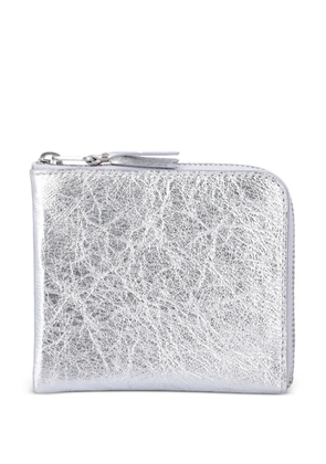 Comme Des Garçons Wallet zip small wallet - Silver