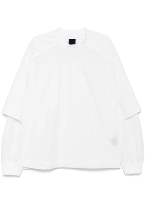 Juun.J embroidered logo sweatshirts - White