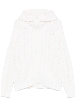 C.P. Company cable-knit cardigan - White