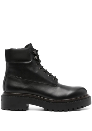 Prada leather work boots - Black