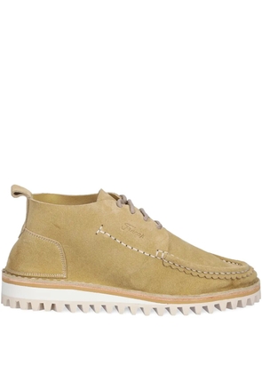 Fracap suede derby shoes - Neutrals