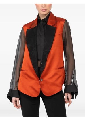 IBRIGU sleeveless satin waistcoat - Orange