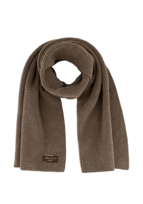 DORIANI ribbed scarf - Brown