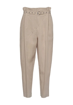 3.1 Phillip Lim belted pleat-detail tapered trousers - Neutrals
