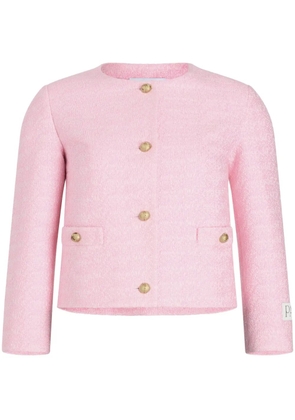 Patou collarless jacket - Pink