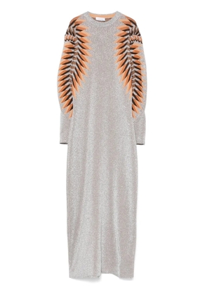Rabanne lurex jacquard maxi dress - Grey