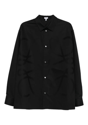 LOEWE embossed logo shirt - Black