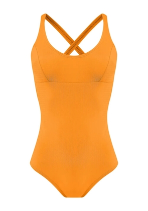 Amir Slama criss-cross swimsuit - Orange