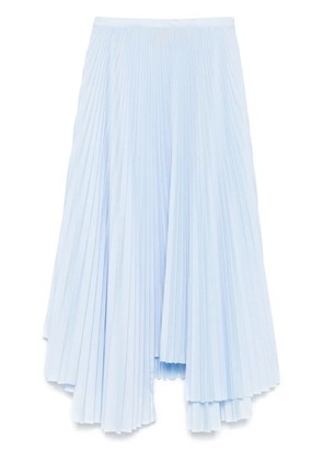 Plan C pleated maxi skirt - Blue