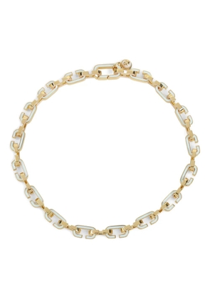 Casablanca enamelled link chain necklace - Gold