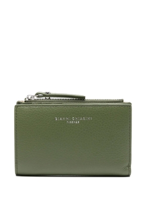 GIANNI CHIARINI grained-leather zip wallet - Green