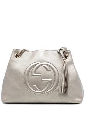 Gucci Pre-Owned 2016-2025 Medium Metallic Leather Soho Chain tote bag - Gold
