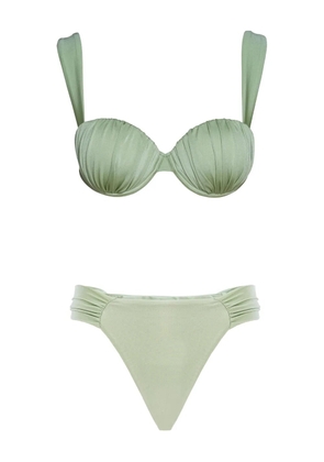 Noire Swimwear ruched balconette bikini - Green