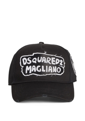 DSQUARED2 slogan-print baseball cap - Black