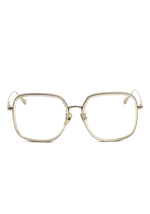 Linda Farrow square-frame glasses - Gold