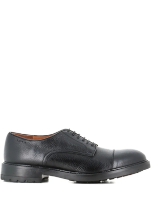 Alexander Hotto leather cap-toe lace-up oxford shoes - BLACK