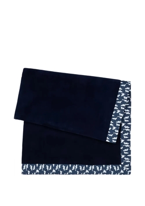 Paul & Shark shark-print beach towel - Blue