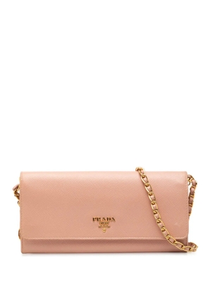 Prada Pre-Owned 2010-2025 Saffiano Wallet On Chain crossbody bag - Pink