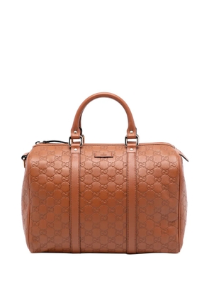 Gucci Pre-Owned 2016-2025 Medium Guccissima Joy boston bag - Brown