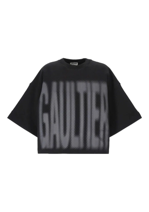 Jean Paul Gaultier halftone-logo print T-shirt - Black