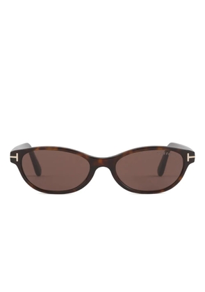 TOM FORD Eyewear oval-frame sunglasses - Brown