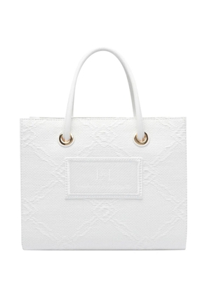 Elisabetta Franchi logo-appliqué tote bag - White